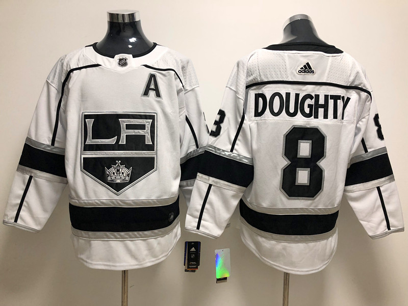 Men's Los Angeles Kings Drew Doughty #8 White Home Breakaway Jersey